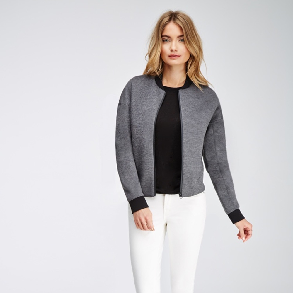 Scuba Knit Bomber Jacket